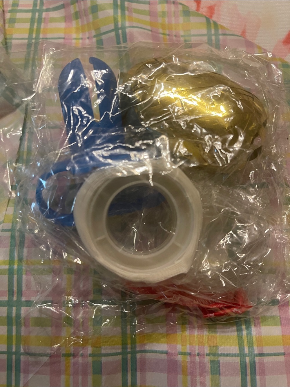 Gold and Blue Party Balloon Tape and Clips Set - Home Party Supplies